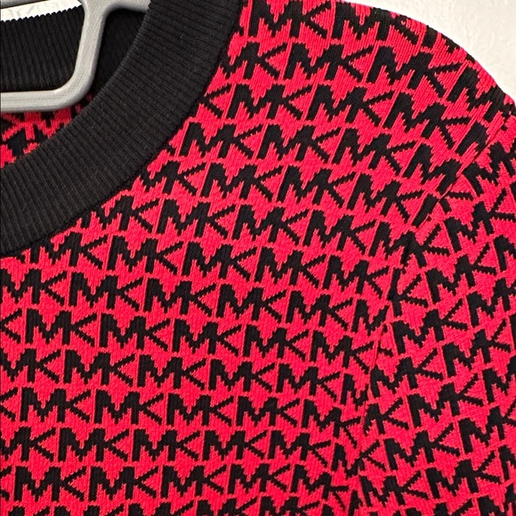Michael Kors Black and Red Patterned Women's Sweater NWT - Picture 3 of 4